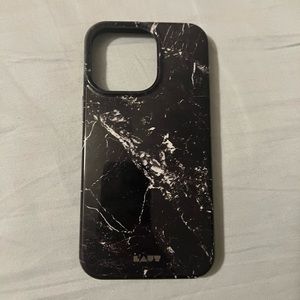 LAUT HUEX Elements Black Marble Phone Case